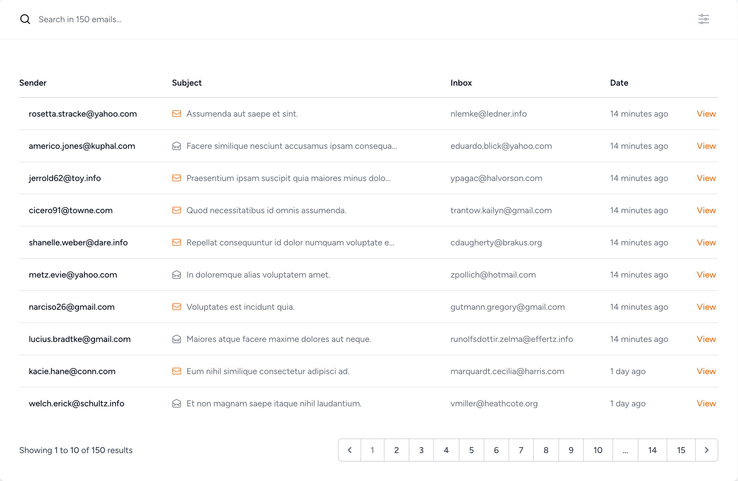 MailCare Webmail Interface